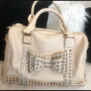 BOW TIE BEIGE HANDBAG